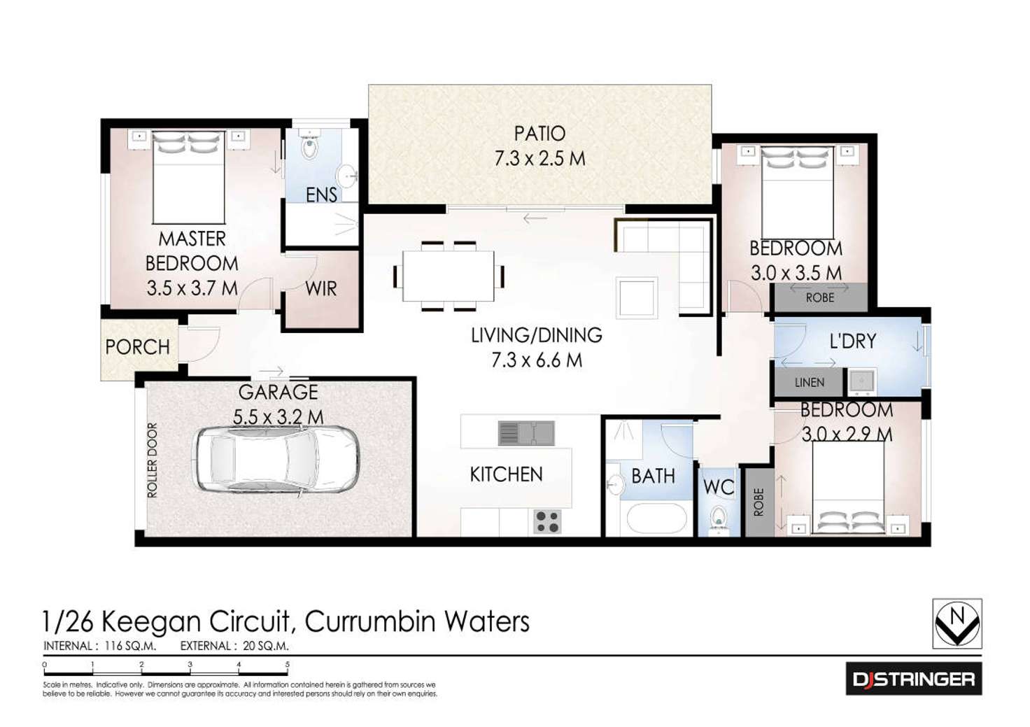 Floorplan of Homely house listing, 1/26 Keegan Circuit, Currumbin Waters QLD 4223