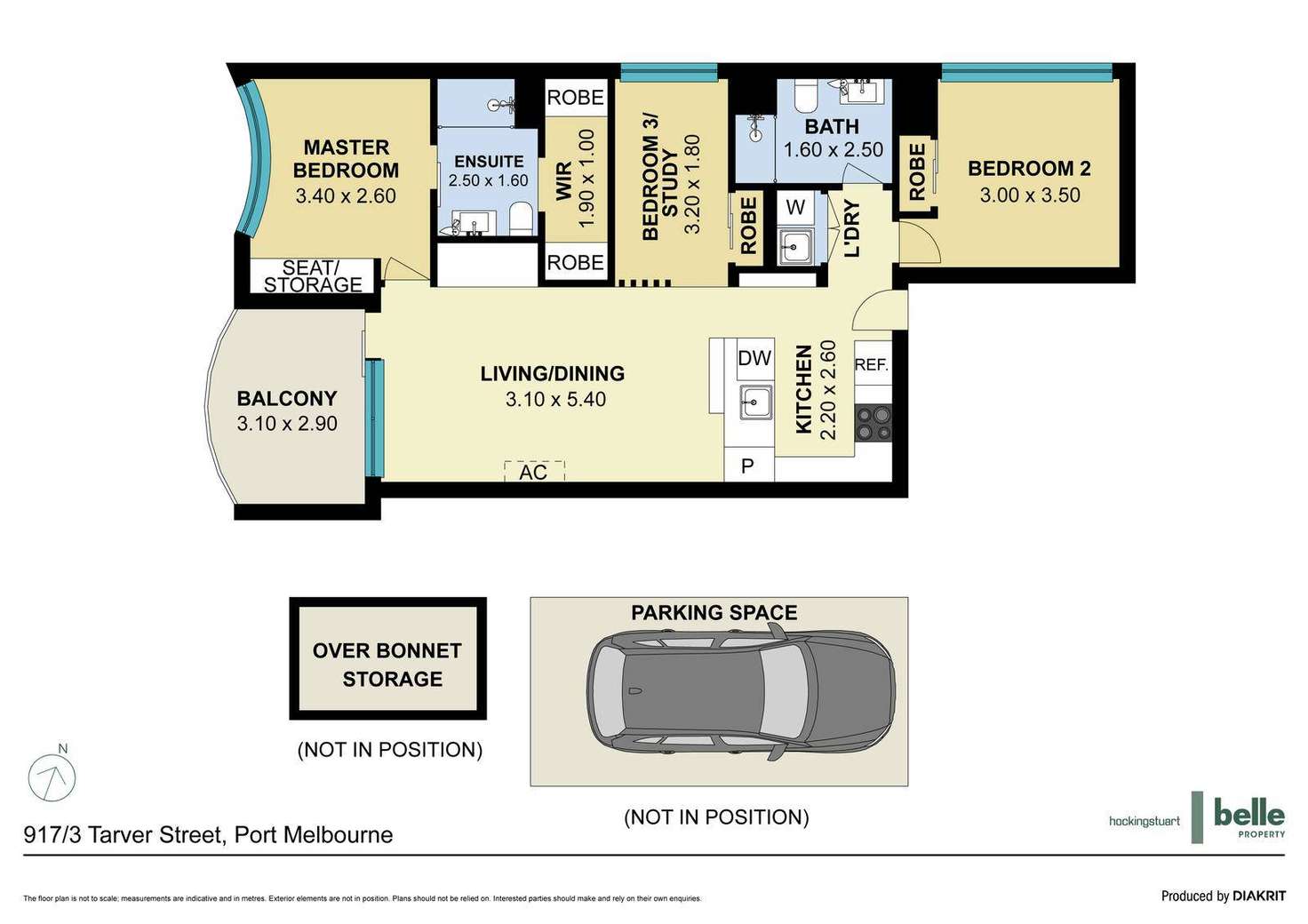 Floorplan of Homely apartment listing, 917/3 Tarver Street, Port Melbourne VIC 3207