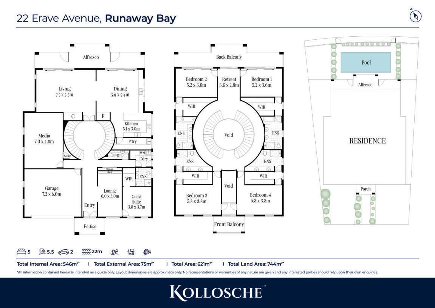 Floorplan of Homely house listing, 22 Erave Avenue, Runaway Bay QLD 4216