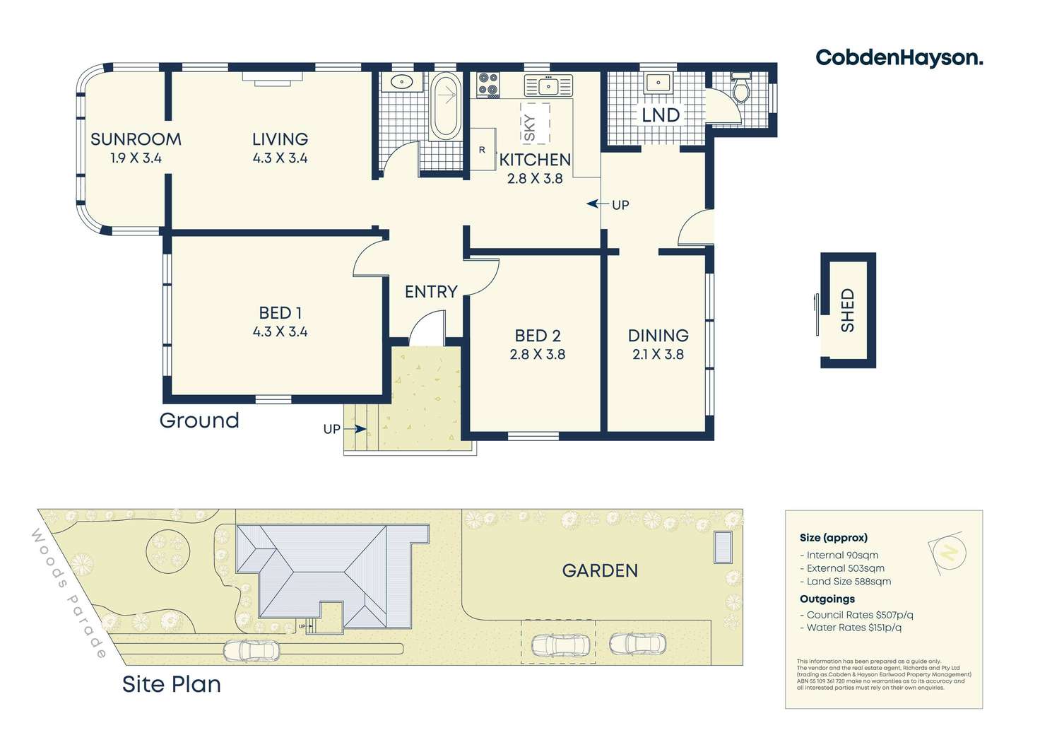 Floorplan of Homely house listing, 10 Woods Parade, Earlwood NSW 2206