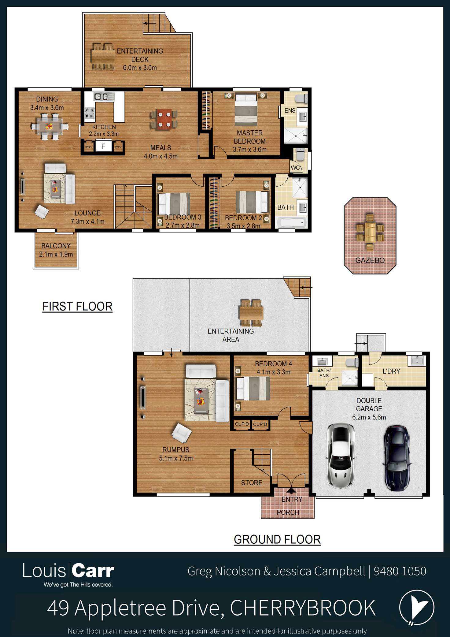 Floorplan of Homely house listing, 49 Appletree Drive, Cherrybrook NSW 2126