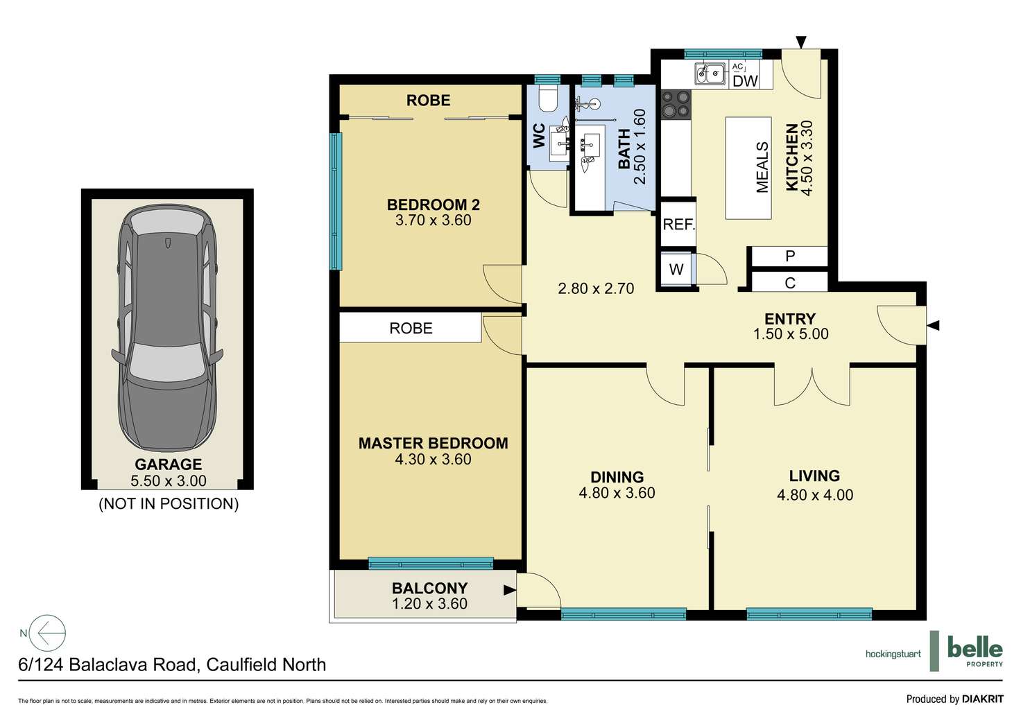 Floorplan of Homely apartment listing, 6/124 Balaclava Road, Caulfield North VIC 3161