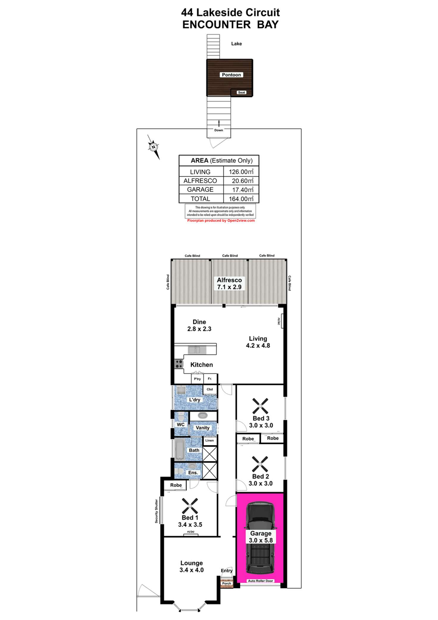 Floorplan of Homely house listing, 44 Lakeside Circuit, Encounter Bay SA 5211