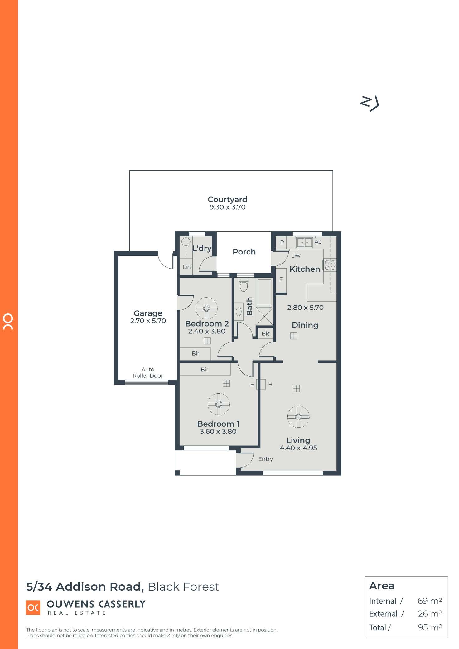 Floorplan of Homely unit listing, 5/34 Addison Road, Black Forest SA 5035