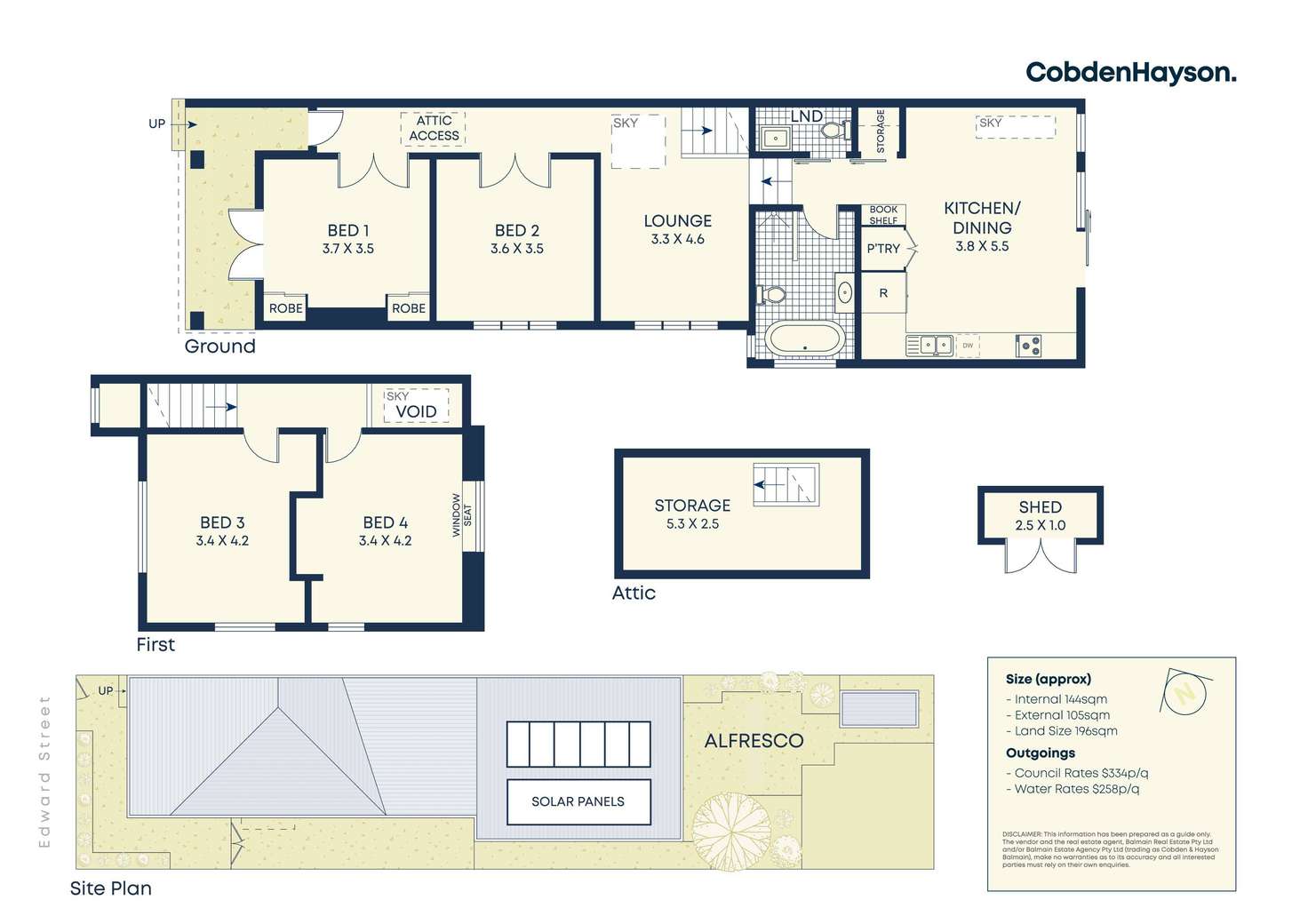 Floorplan of Homely house listing, 20 Edward Street, Marrickville NSW 2204
