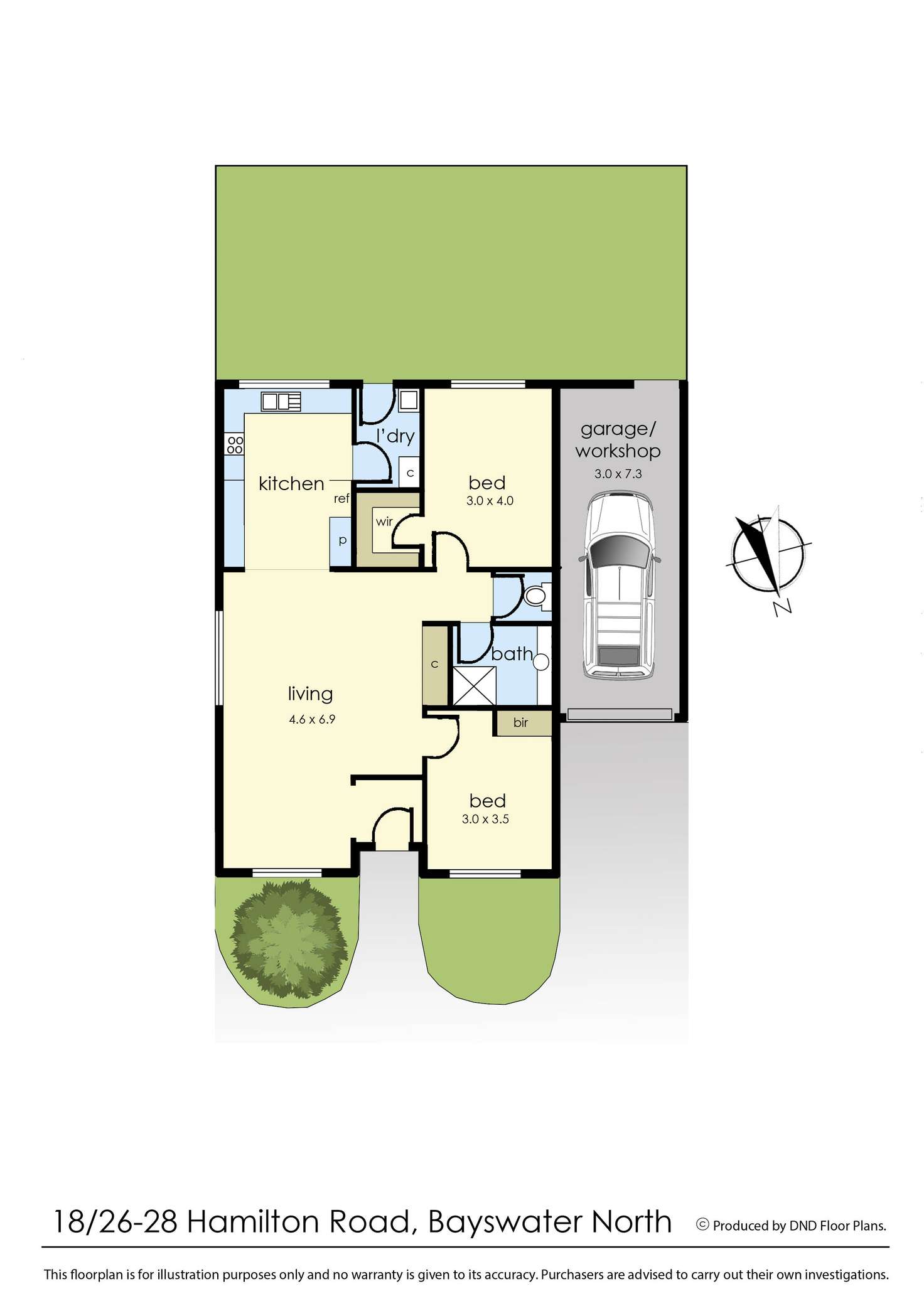 Floorplan of Homely unit listing, 18/26-28 Hamilton Road, Bayswater North VIC 3153