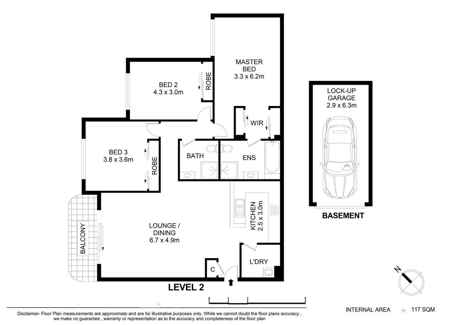 Floorplan of Homely unit listing, 91/208-226 Pacific Highway, Hornsby NSW 2077