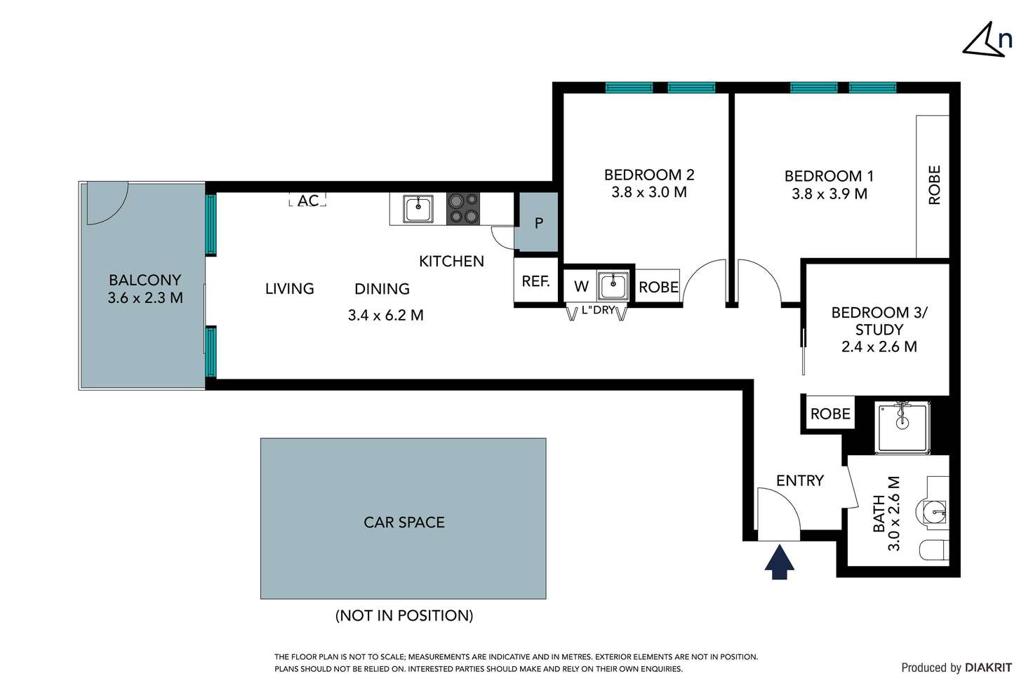 Floorplan of Homely apartment listing, 4/92 Cade Way, Parkville VIC 3052