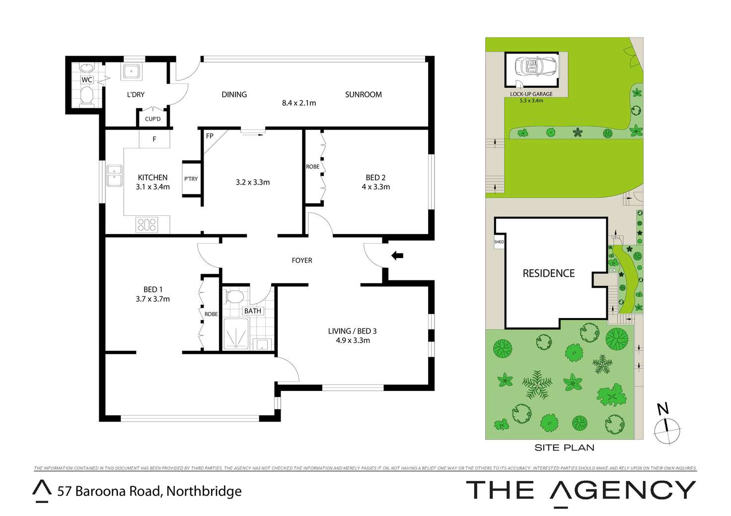 Floorplan of Homely house listing, 57 Baroona Road, Northbridge NSW 2063