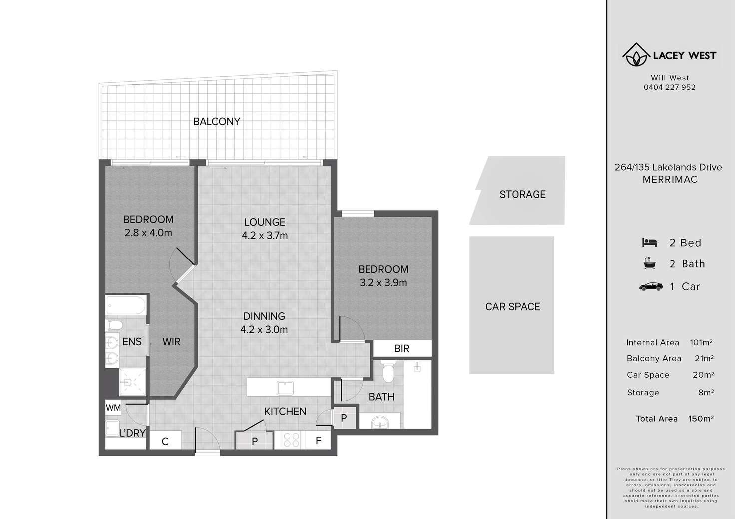 Floorplan of Homely unit listing, 264/135 Lakelands Drive, Merrimac QLD 4226