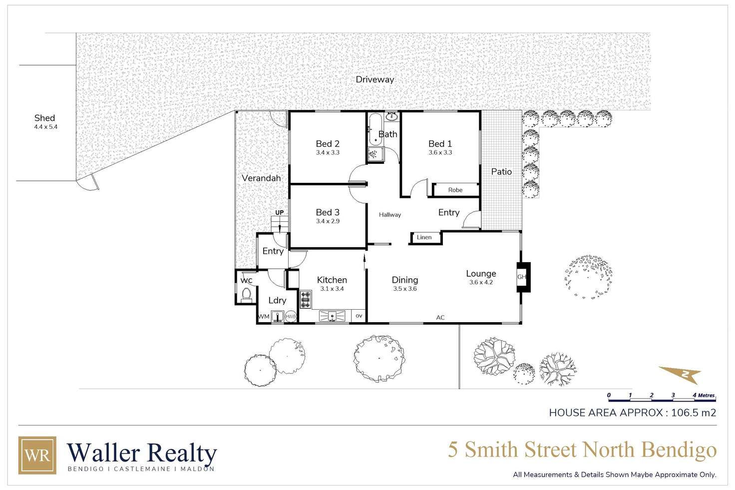 Floorplan of Homely house listing, 5 Smith Street, North Bendigo VIC 3550