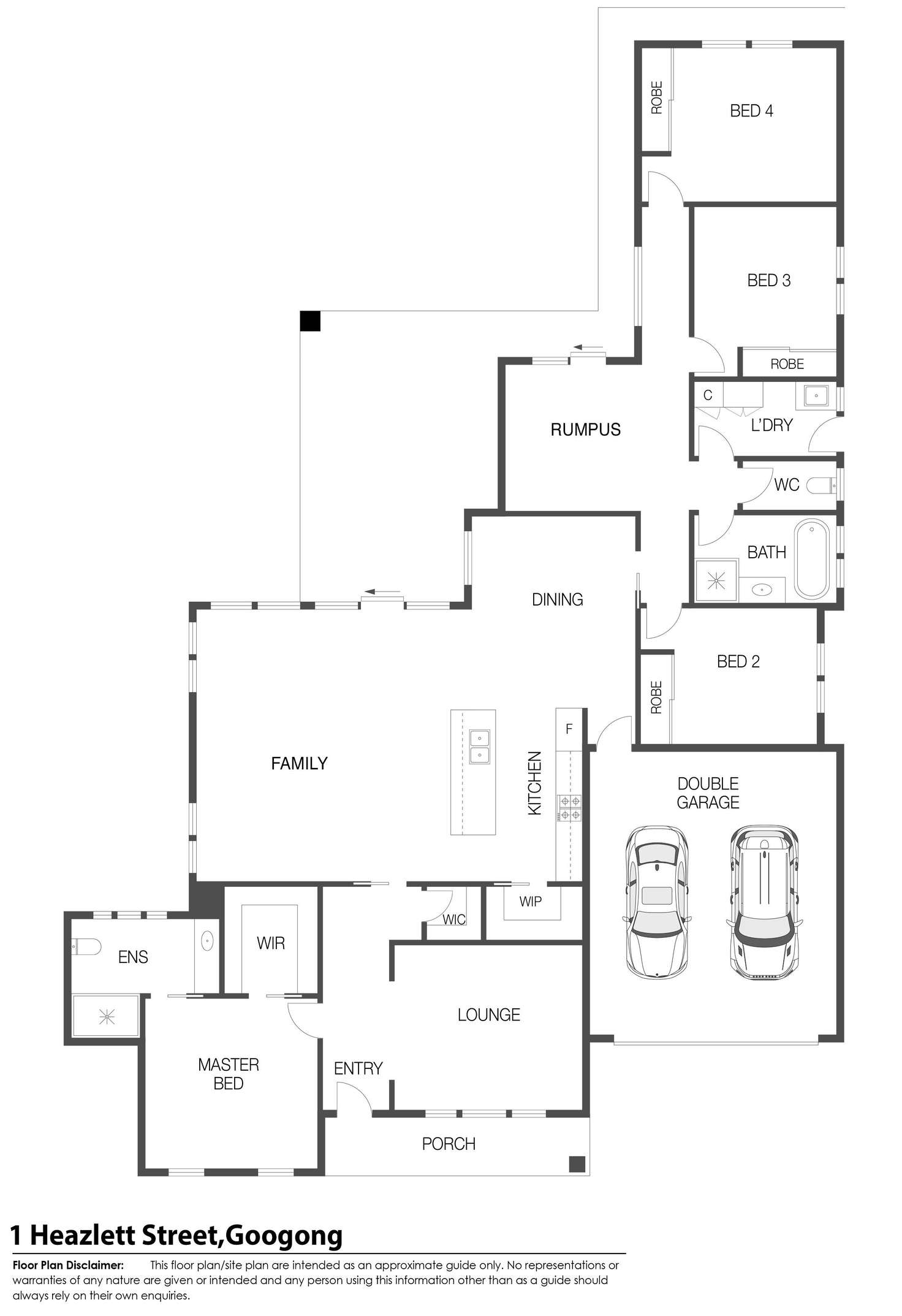 Floorplan of Homely house listing, 1 Heazlett Street, Googong NSW 2620