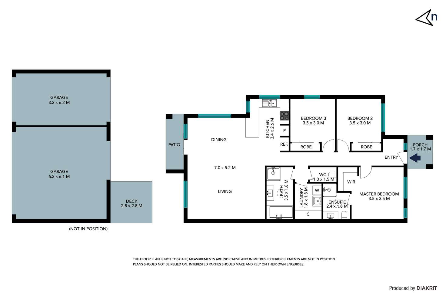 Floorplan of Homely house listing, 5 Glover Street, Epping VIC 3076