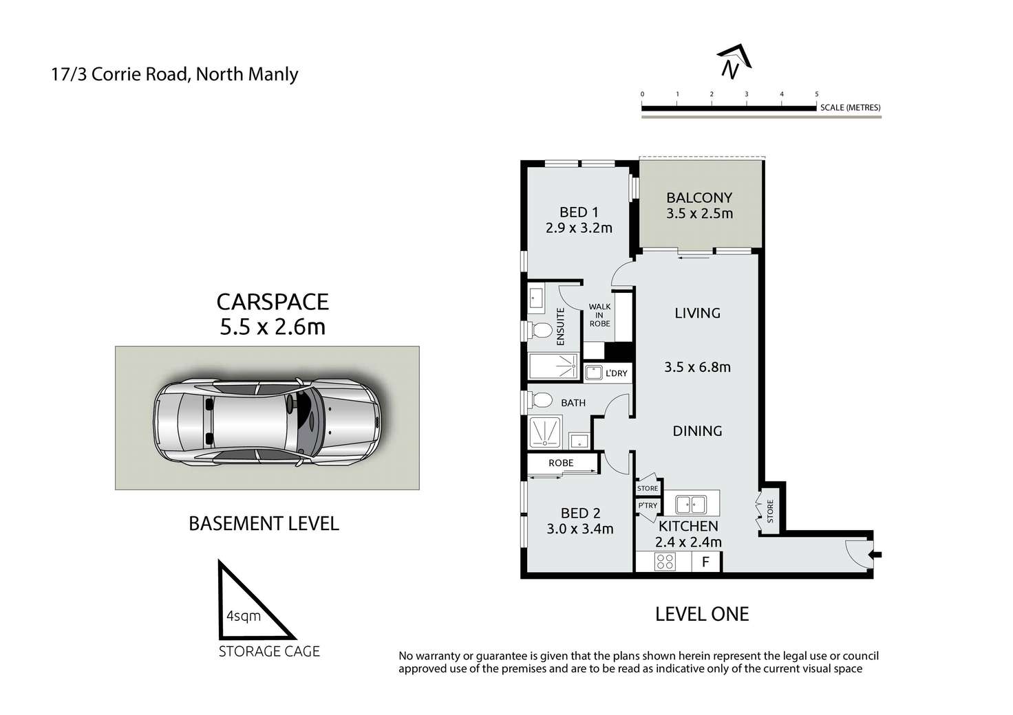 Floorplan of Homely apartment listing, 17/3 Corrie Road, North Manly NSW 2100