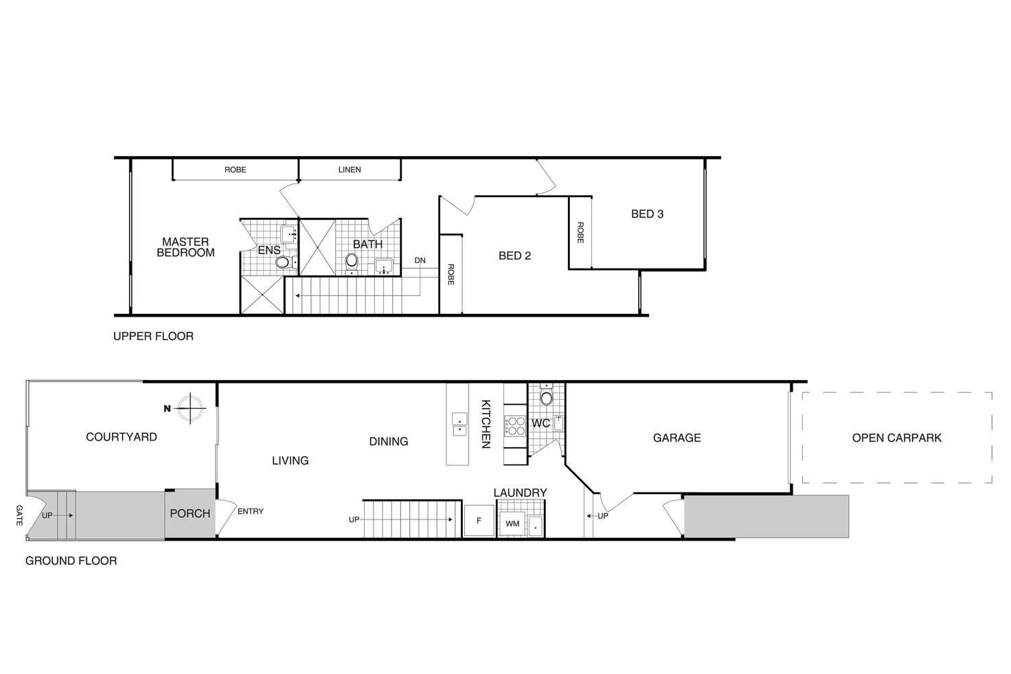Floorplan of Homely townhouse listing, 11/33 Arthur Blakeley Way, Coombs ACT 2611