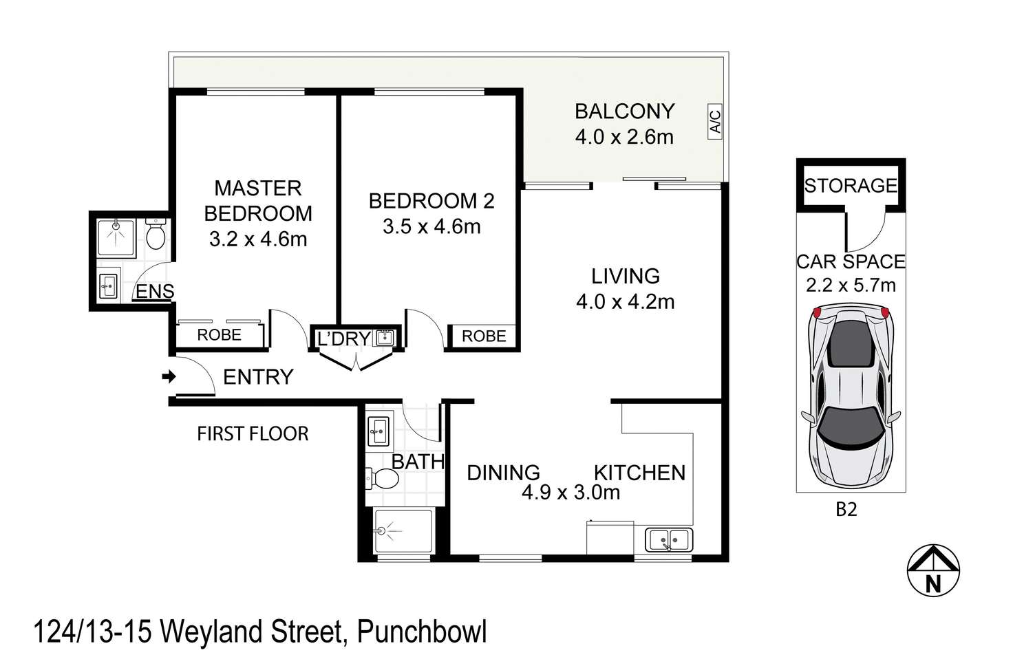 Floorplan of Homely apartment listing, 124/13-15 Weyland Street, Punchbowl NSW 2196