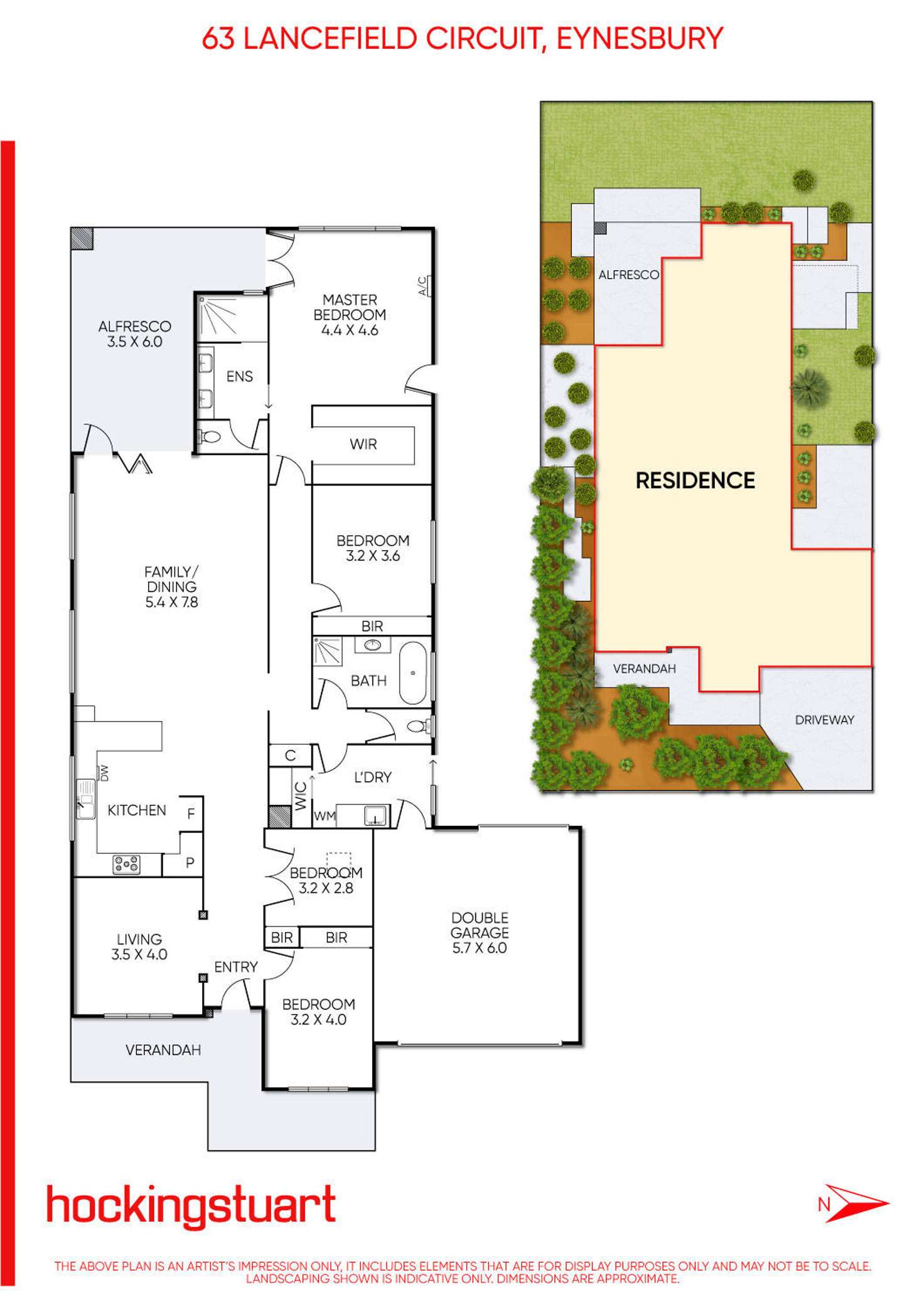 Floorplan of Homely house listing, 63 Lancefield Circuit, Eynesbury VIC 3338