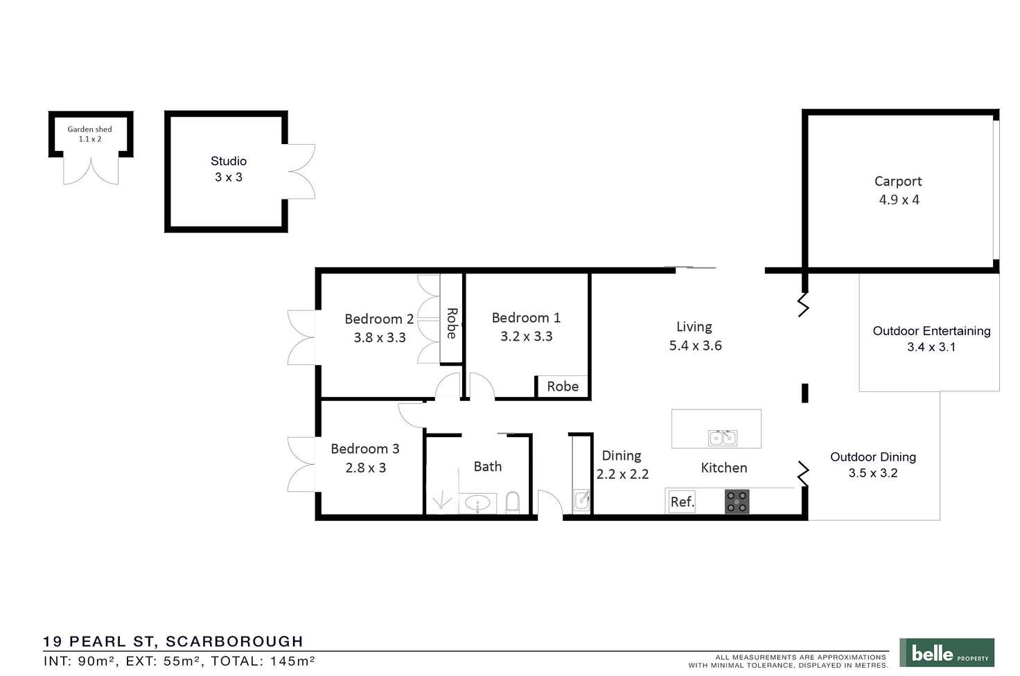 Floorplan of Homely house listing, 19 Pearl Street, Scarborough QLD 4020