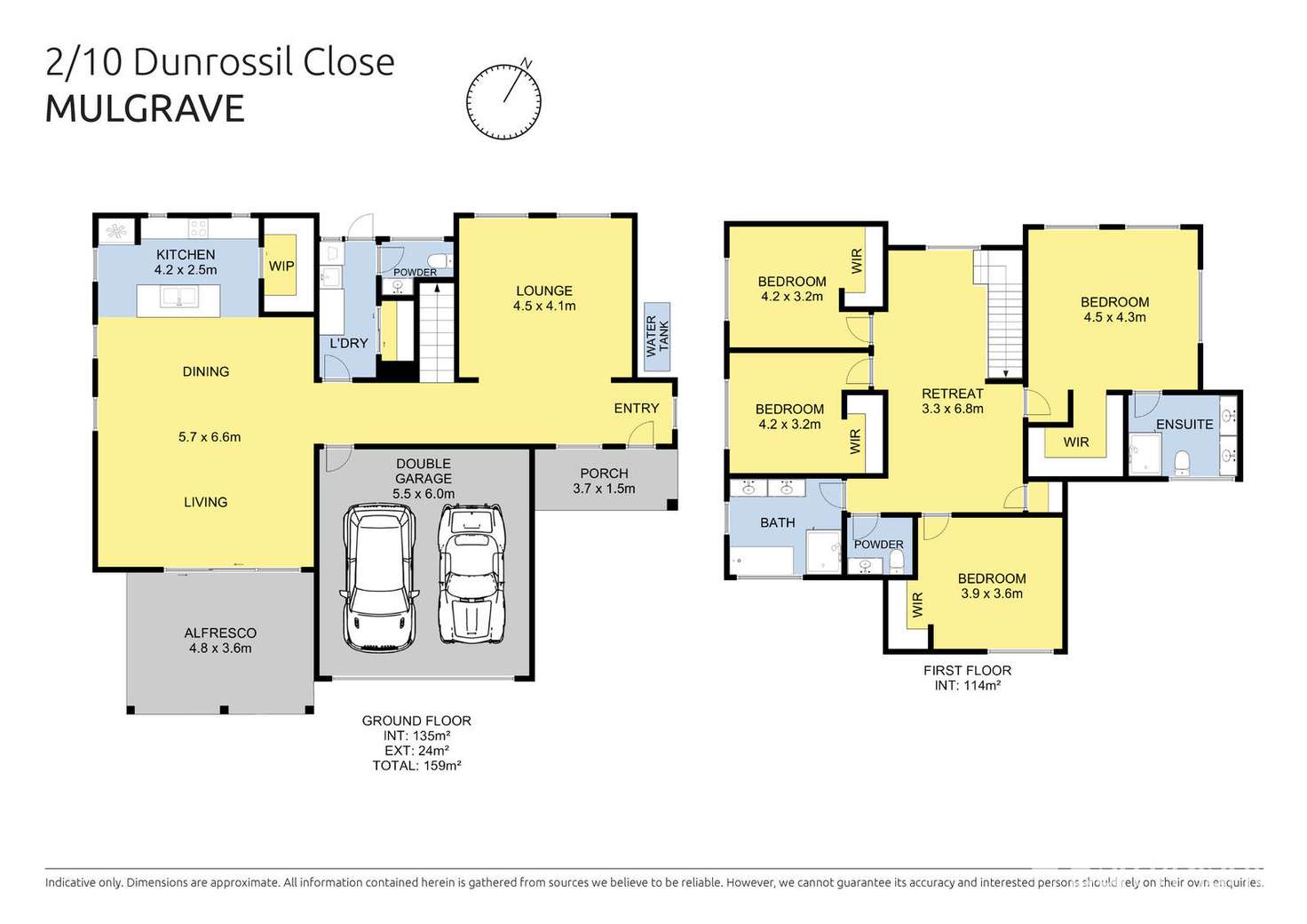 Floorplan of Homely townhouse listing, 2/10 Dunrossil Close, Mulgrave VIC 3170