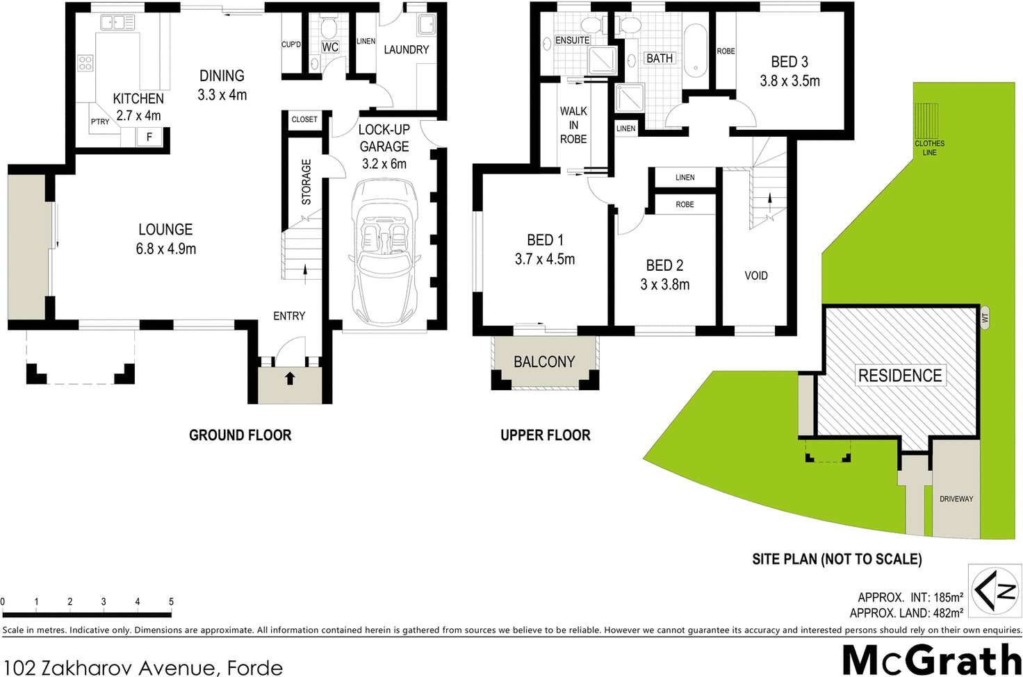 Floorplan of Homely townhouse listing, 2/102 Zakharov Avenue, Forde ACT 2914