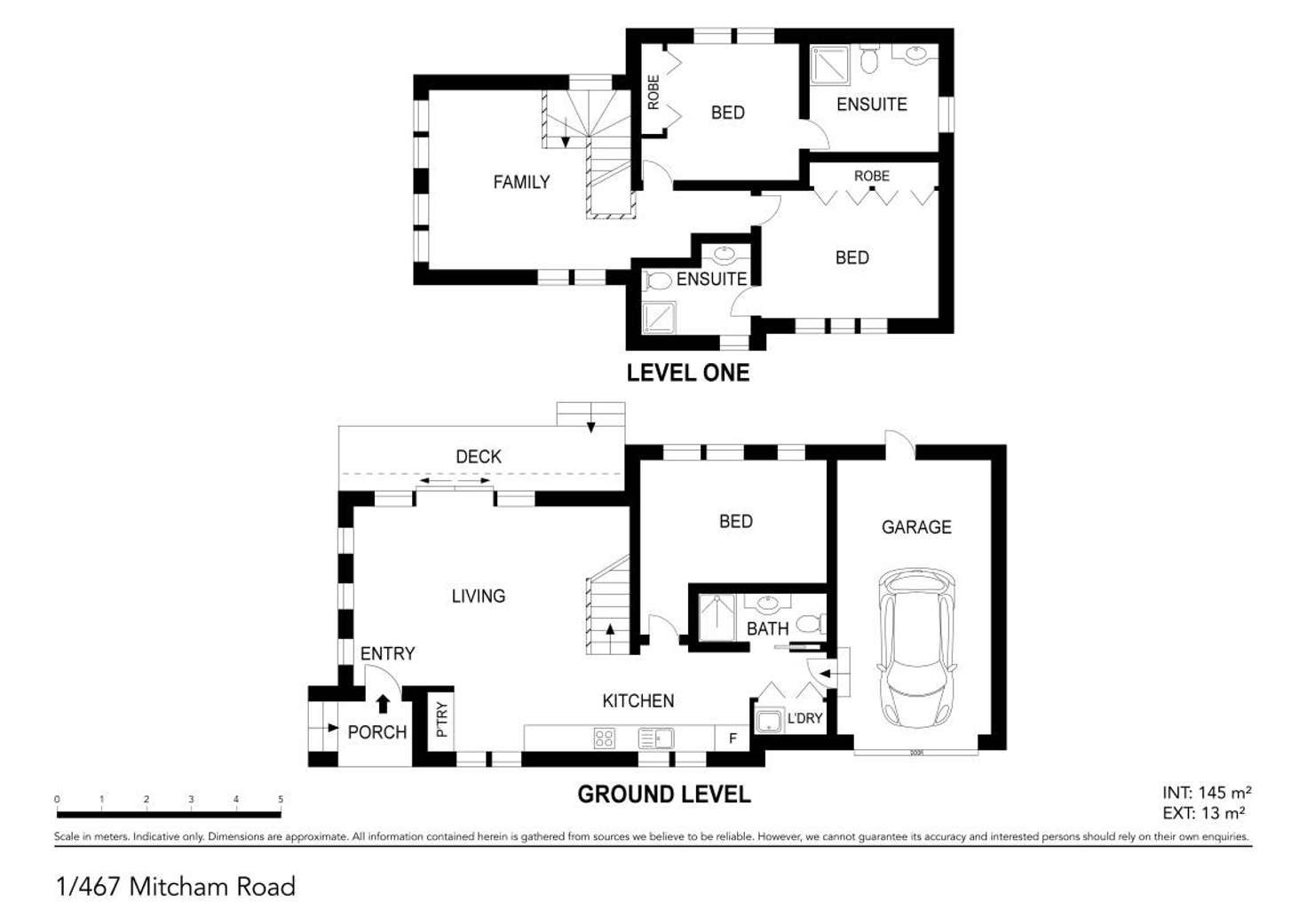 Floorplan of Homely townhouse listing, 1/467 Mitcham Road, Mitcham VIC 3132