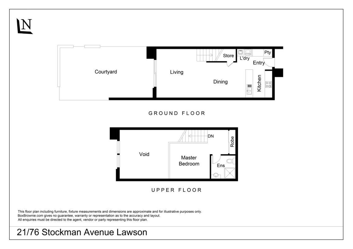 Floorplan of Homely apartment listing, 21/76 Stockman Avenue, Lawson ACT 2617