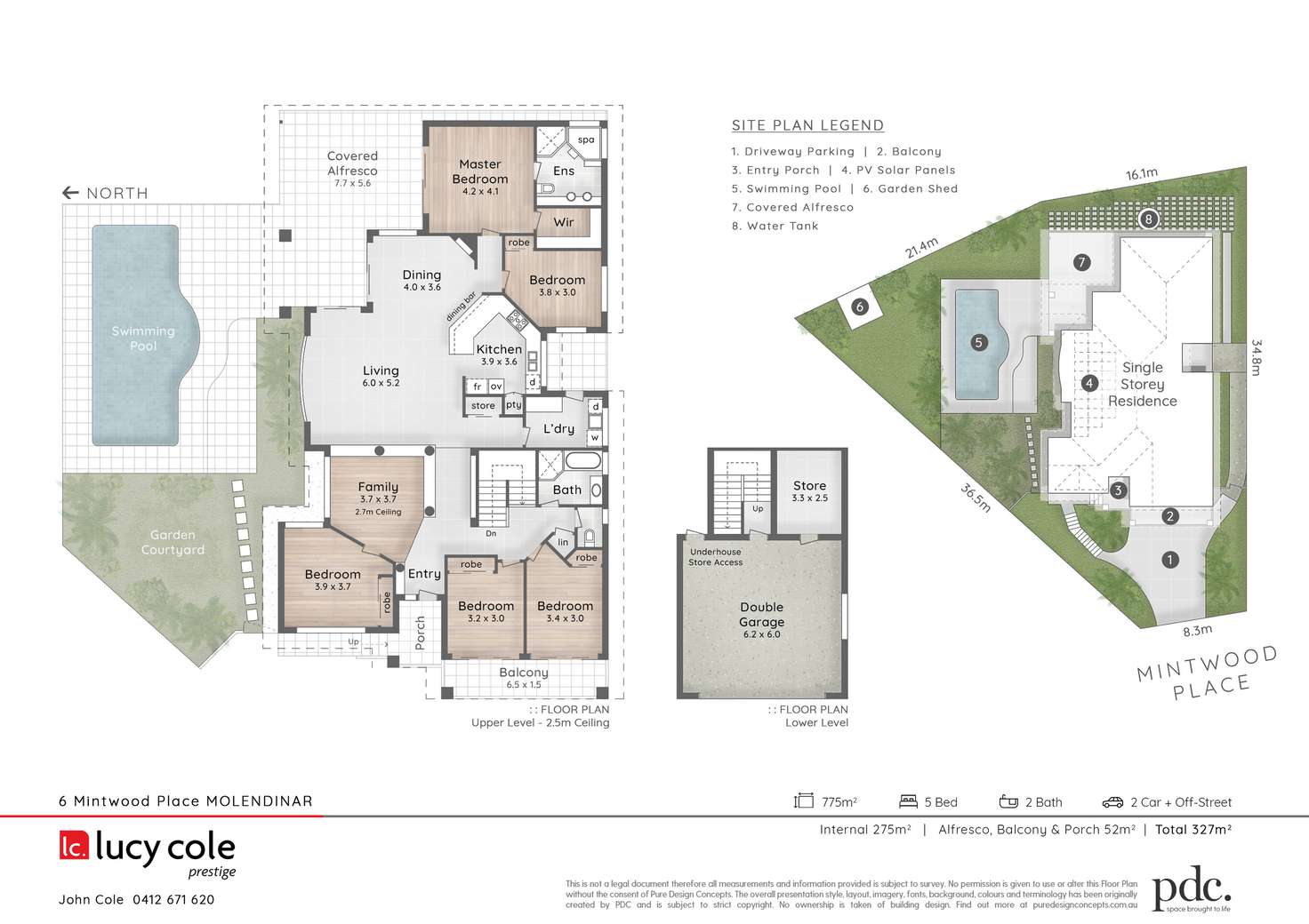 Floorplan of Homely house listing, 6 Mintwood Place, Molendinar QLD 4214