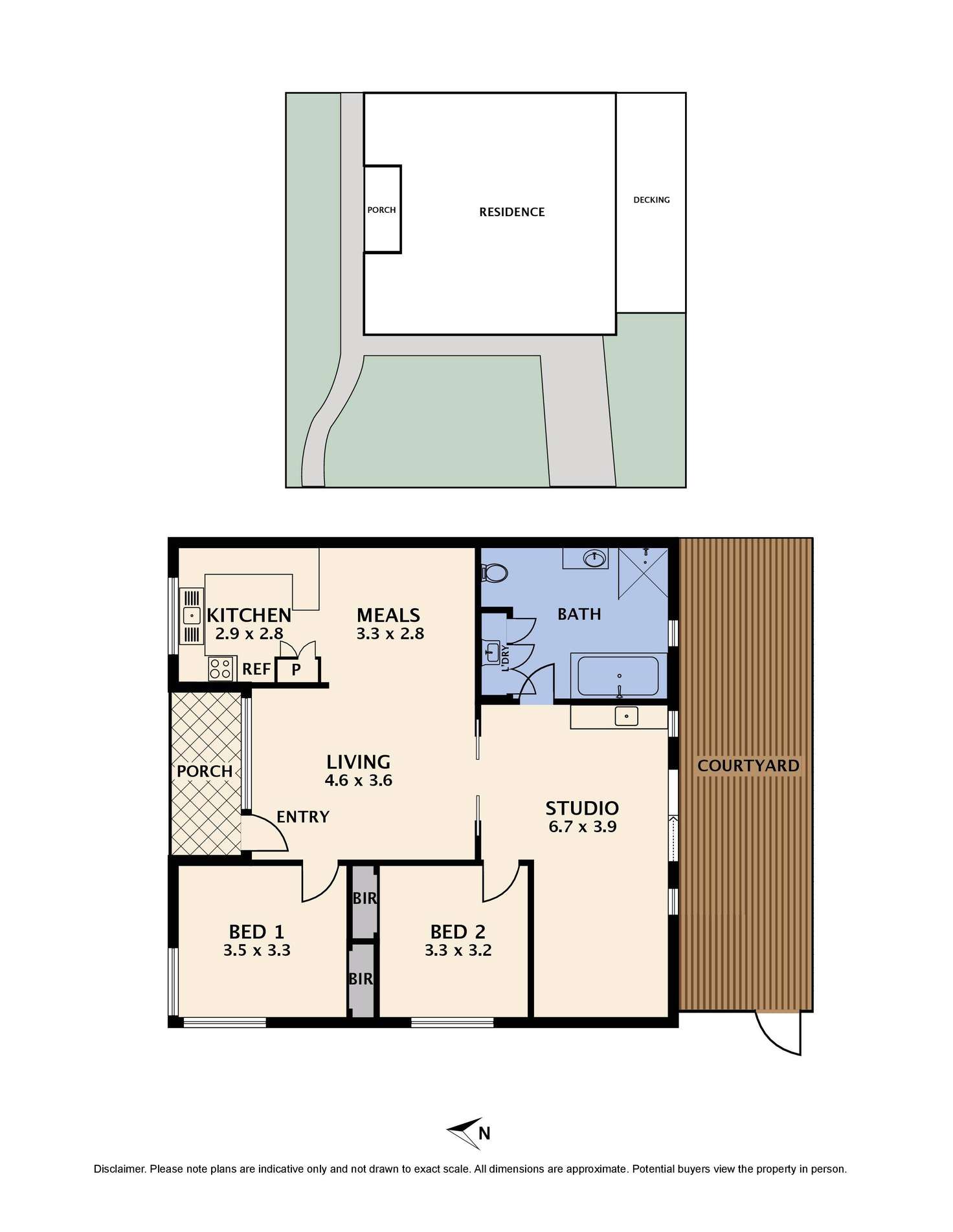 Floorplan of Homely unit listing, 1/34 Ashley Street, Reservoir VIC 3073