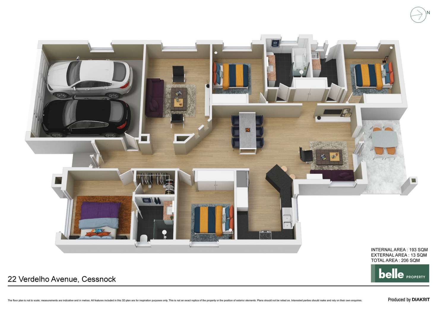 Floorplan of Homely house listing, 22 Verdelho Avenue, Cessnock NSW 2325
