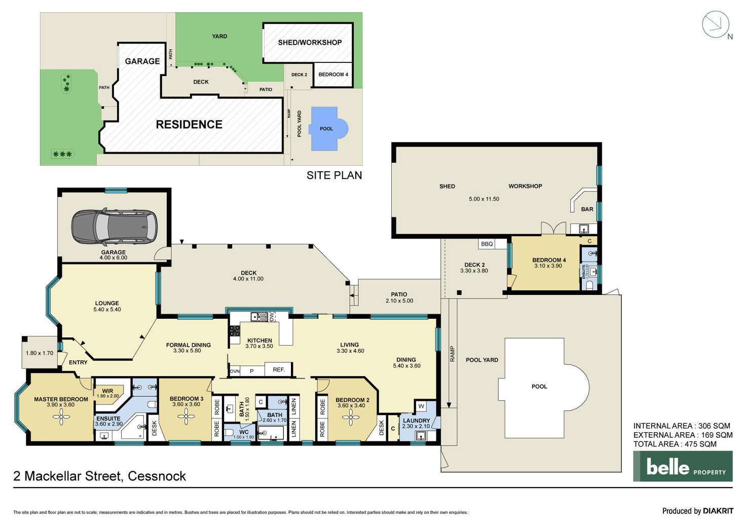Floorplan of Homely house listing, 2 Mackellar Street, Cessnock NSW 2325