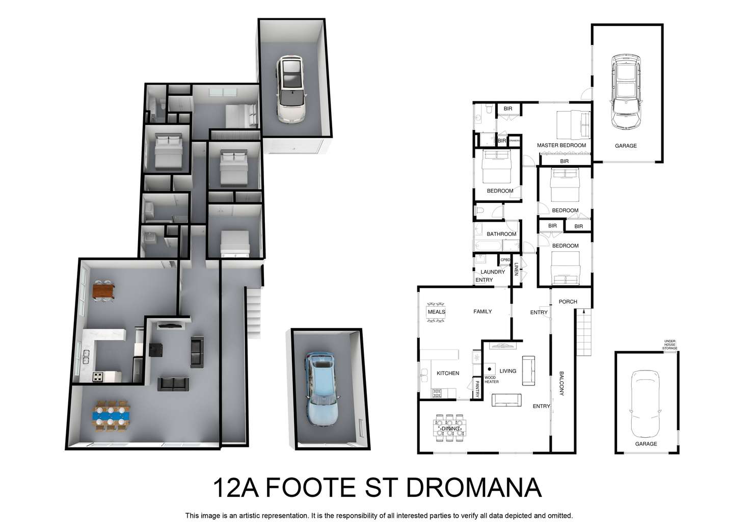 Floorplan of Homely house listing, 12A Foote Street, Dromana VIC 3936