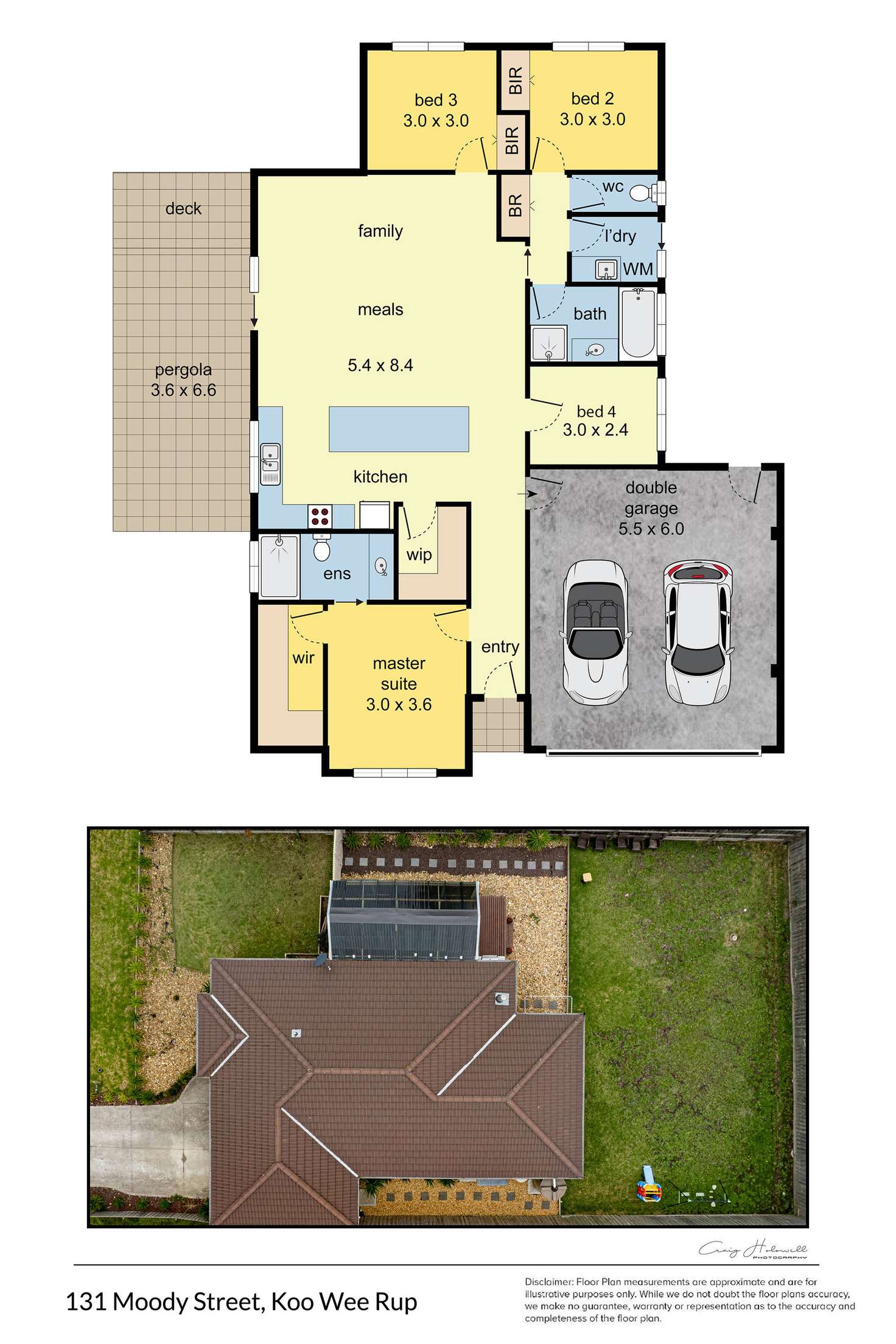 Floorplan of Homely house listing, 131 Moody Street, Koo Wee Rup VIC 3981