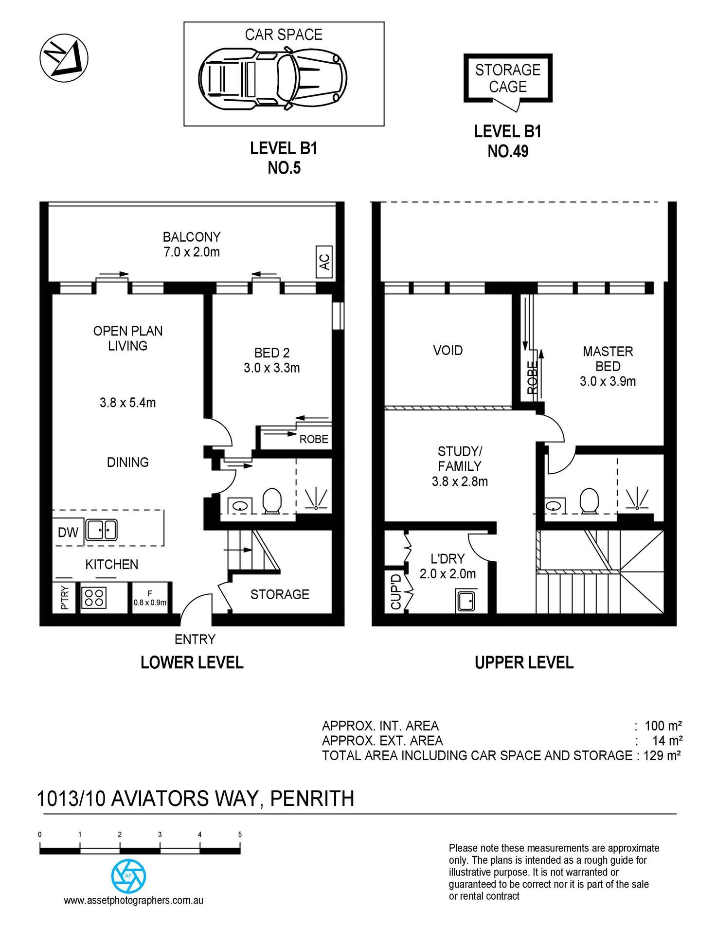 Floorplan of Homely apartment listing, 1013/10 Aviators Way, Penrith NSW 2750