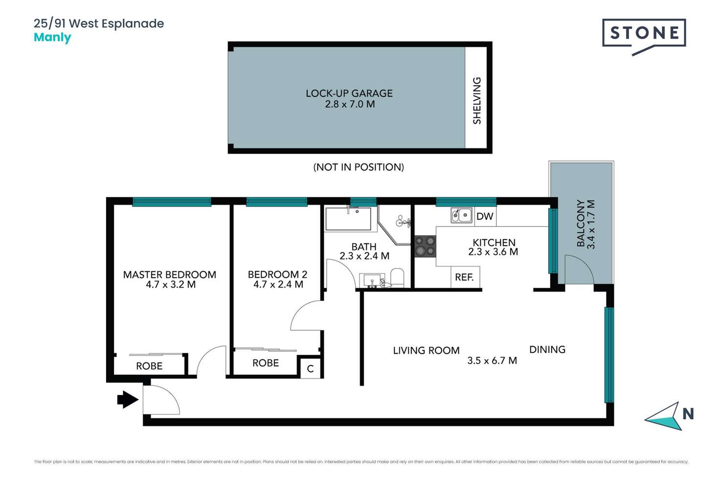 Floorplan of Homely unit listing, 25/91 West Esplanade, Manly NSW 2095