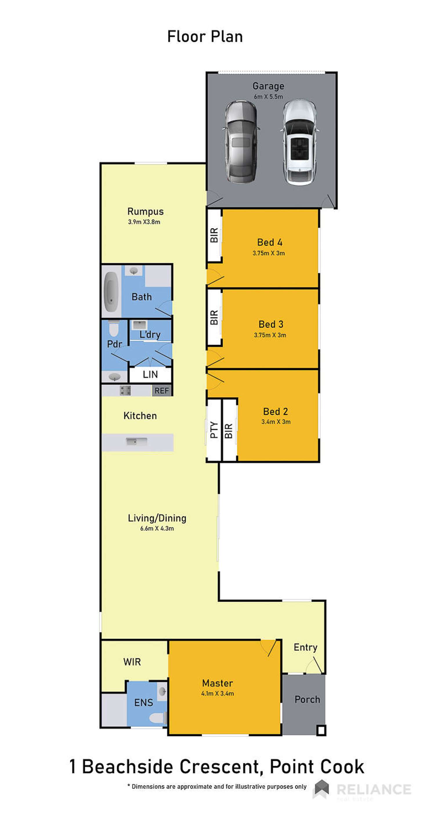 Floorplan of Homely house listing, 1 Beachside Crescent, Point Cook VIC 3030