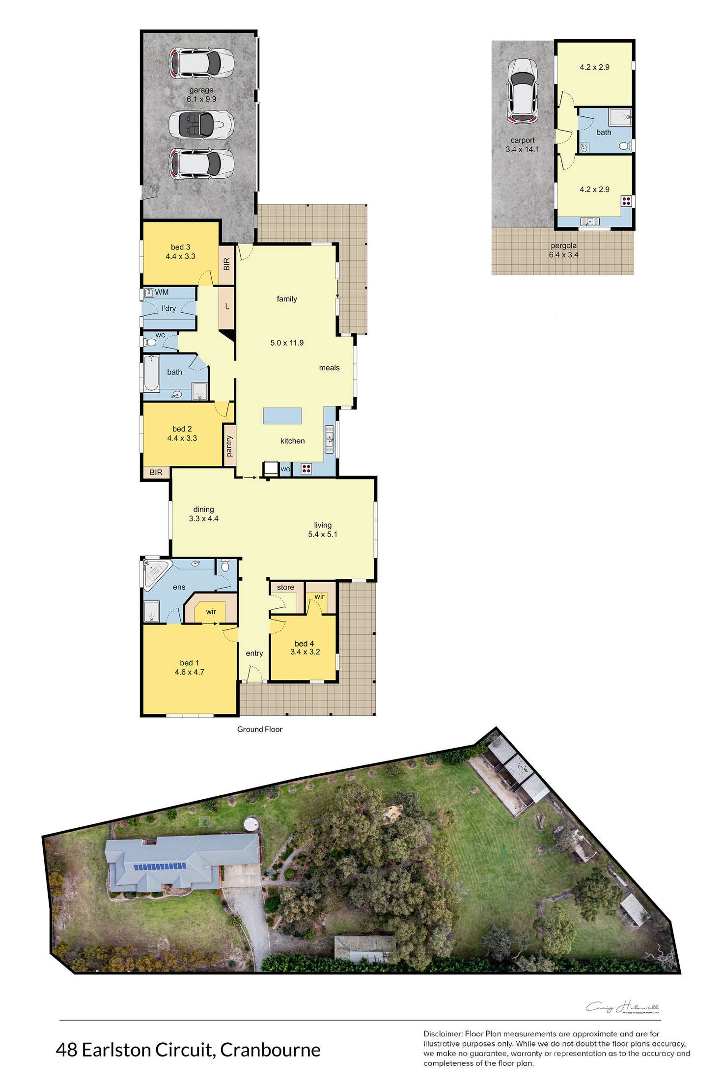 Floorplan of Homely house listing, 48 Earlston Circuit, Cranbourne VIC 3977