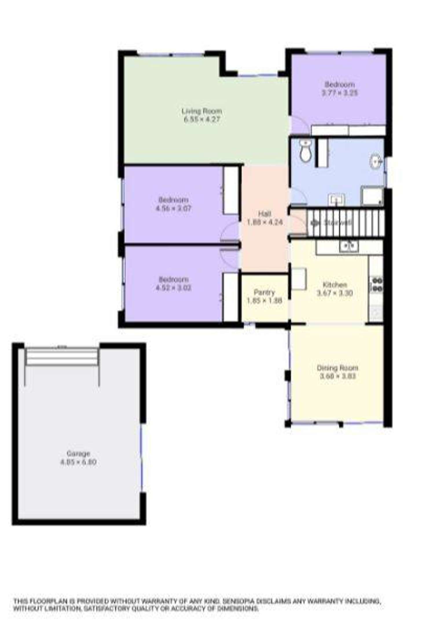 Floorplan of Homely house listing, 1 Clover Avenue, Wodonga VIC 3690