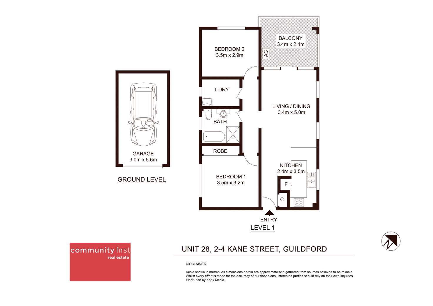 Floorplan of Homely unit listing, 28/2-4 Kane Street, Guildford NSW 2161