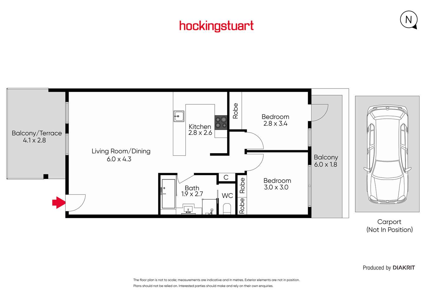 Floorplan of Homely unit listing, 33/9-19 Miller Street, Fitzroy North VIC 3068