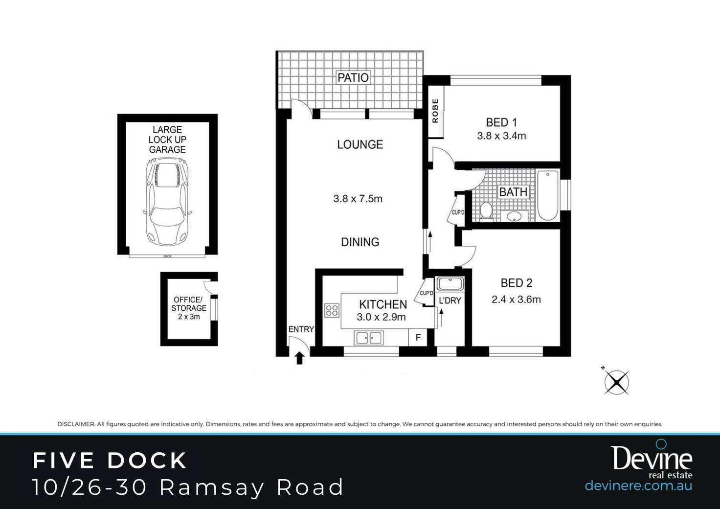 Floorplan of Homely apartment listing, 10/26-30 Ramsay Road, Five Dock NSW 2046