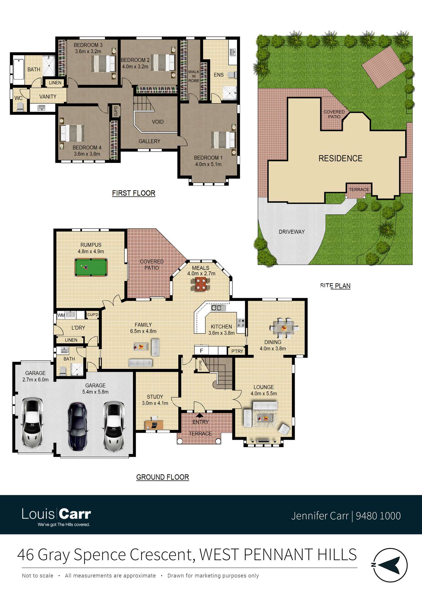 Floorplan of Homely house listing, 46 Gray Spence Crescent, West Pennant Hills NSW 2125