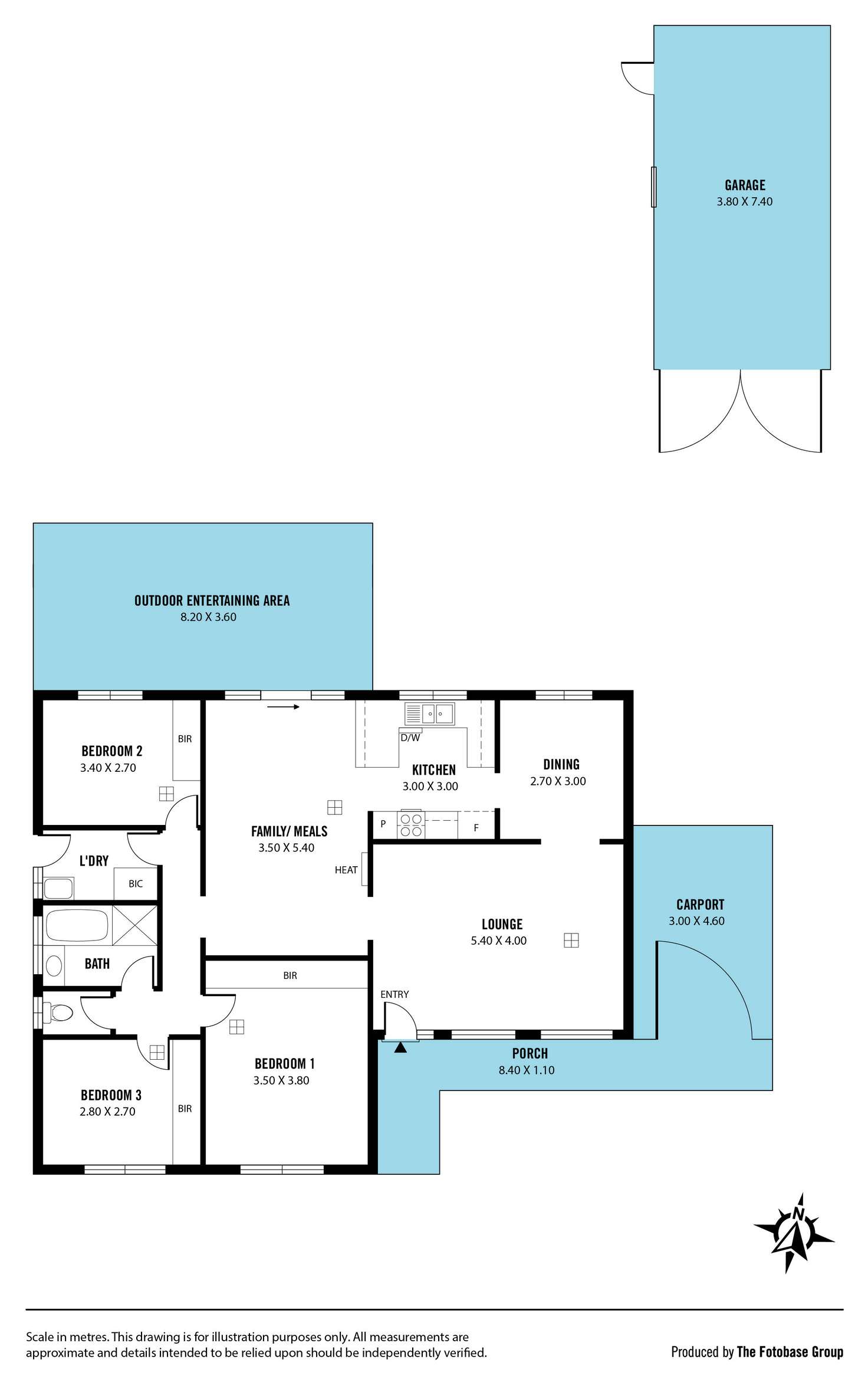Floorplan of Homely house listing, 6 Chifley Crescent, Trott Park SA 5158