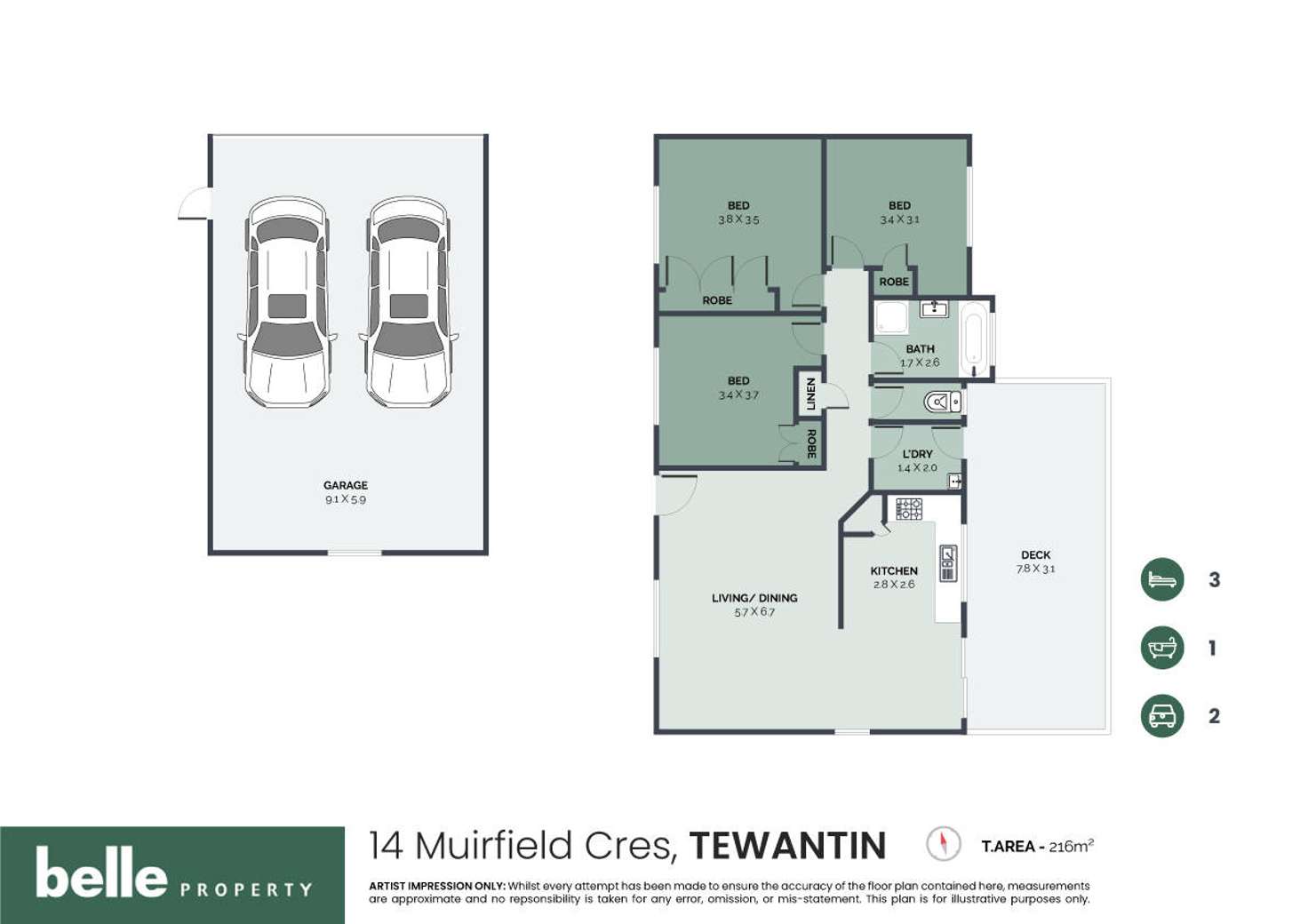 Floorplan of Homely house listing, 14 Muirfield Crescent, Tewantin QLD 4565