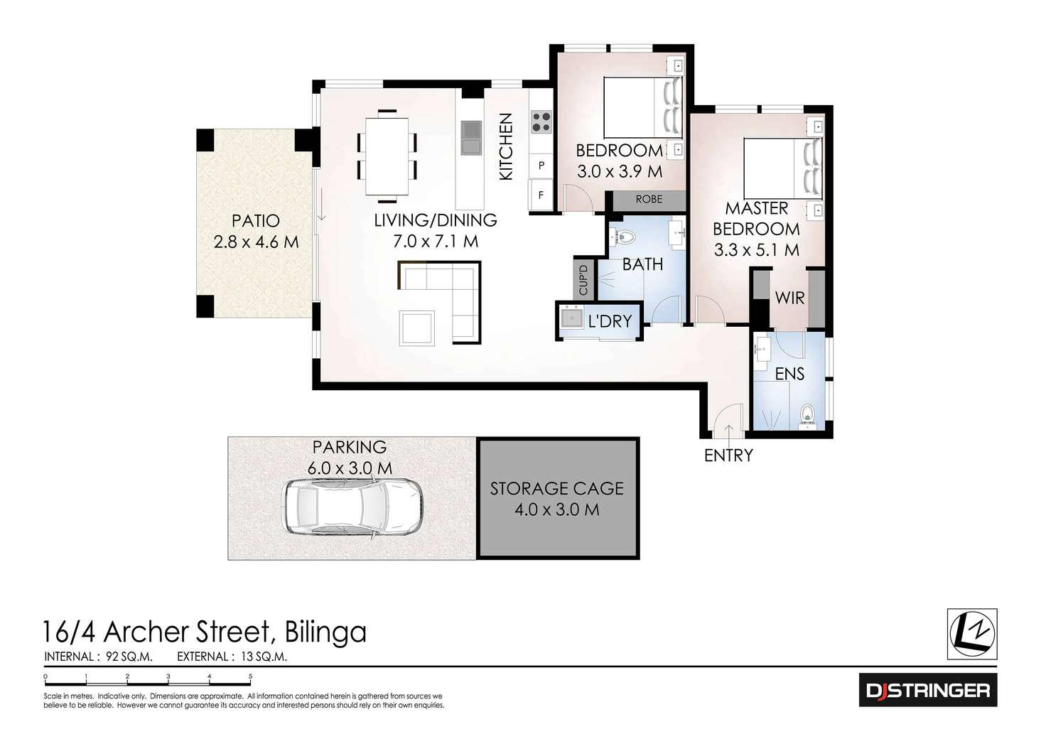 Floorplan of Homely unit listing, Level 4/16/4 Archer Street, Bilinga QLD 4225