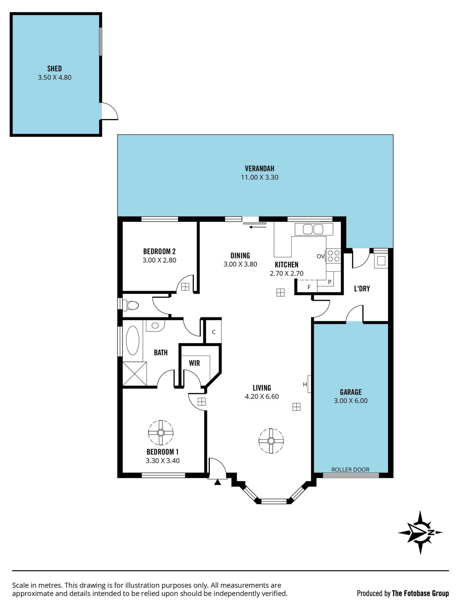 Floorplan of Homely villa listing, 6/7 Rothschild Street, Woodcroft SA 5162