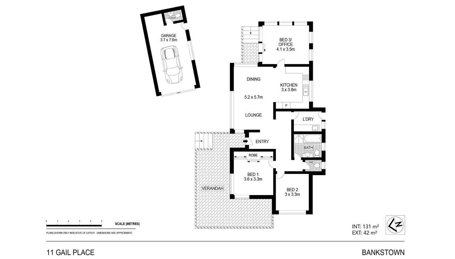 Floorplan of Homely house listing, 11 Gail Place, Bankstown NSW 2200