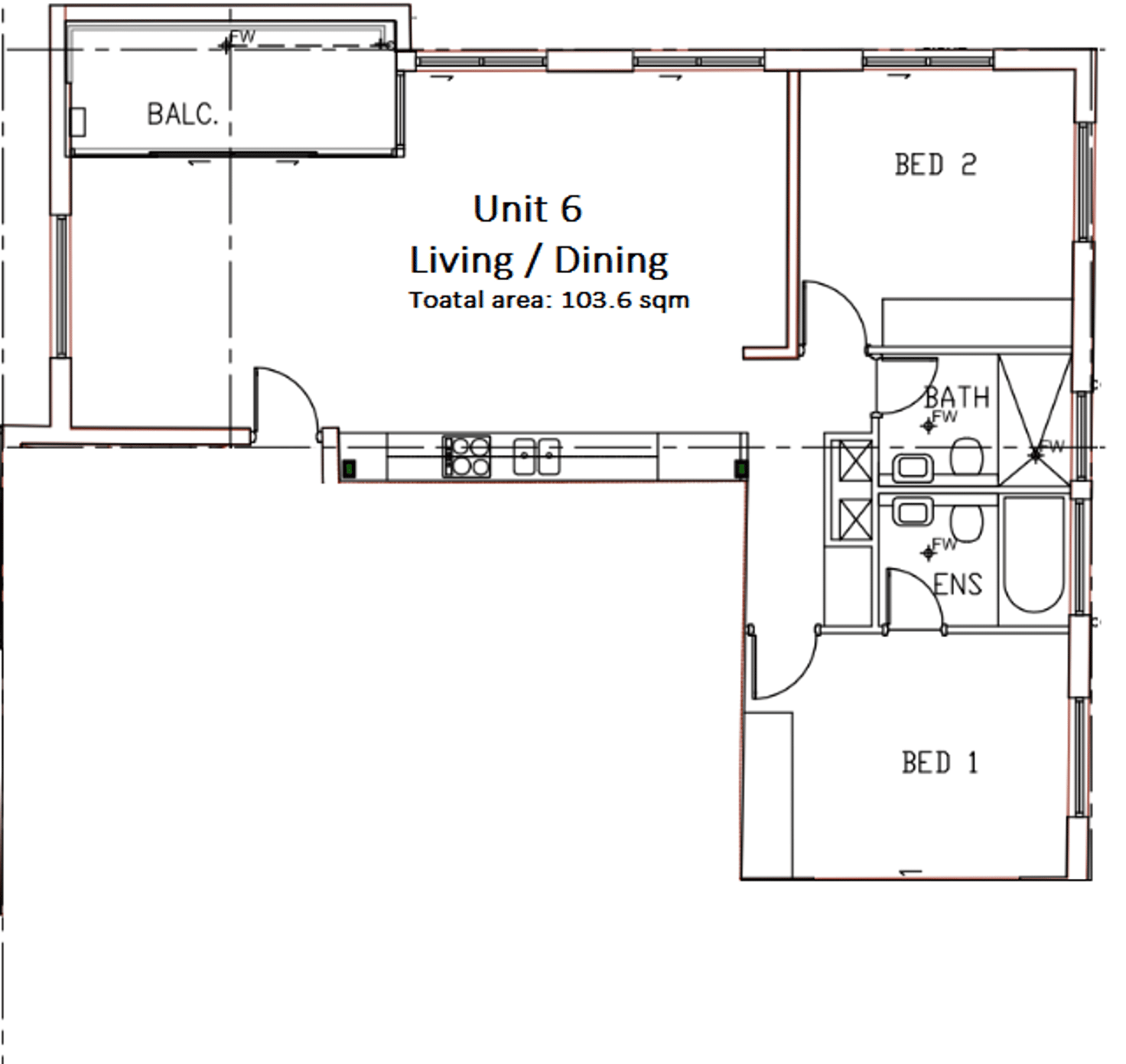 Floorplan of Homely apartment listing, 6/19A Boronia Street, Kensington NSW 2033