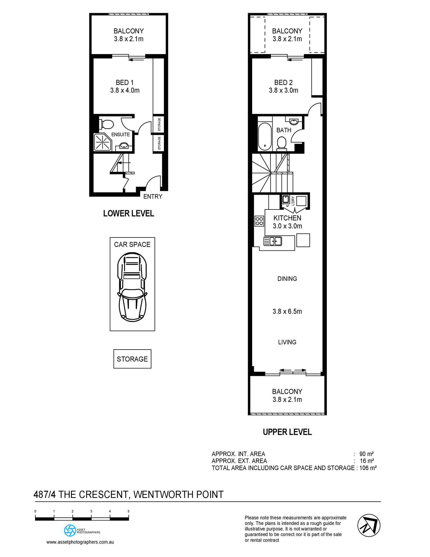 Floorplan of Homely apartment listing, 487/4 The Crescent, Wentworth Point NSW 2127