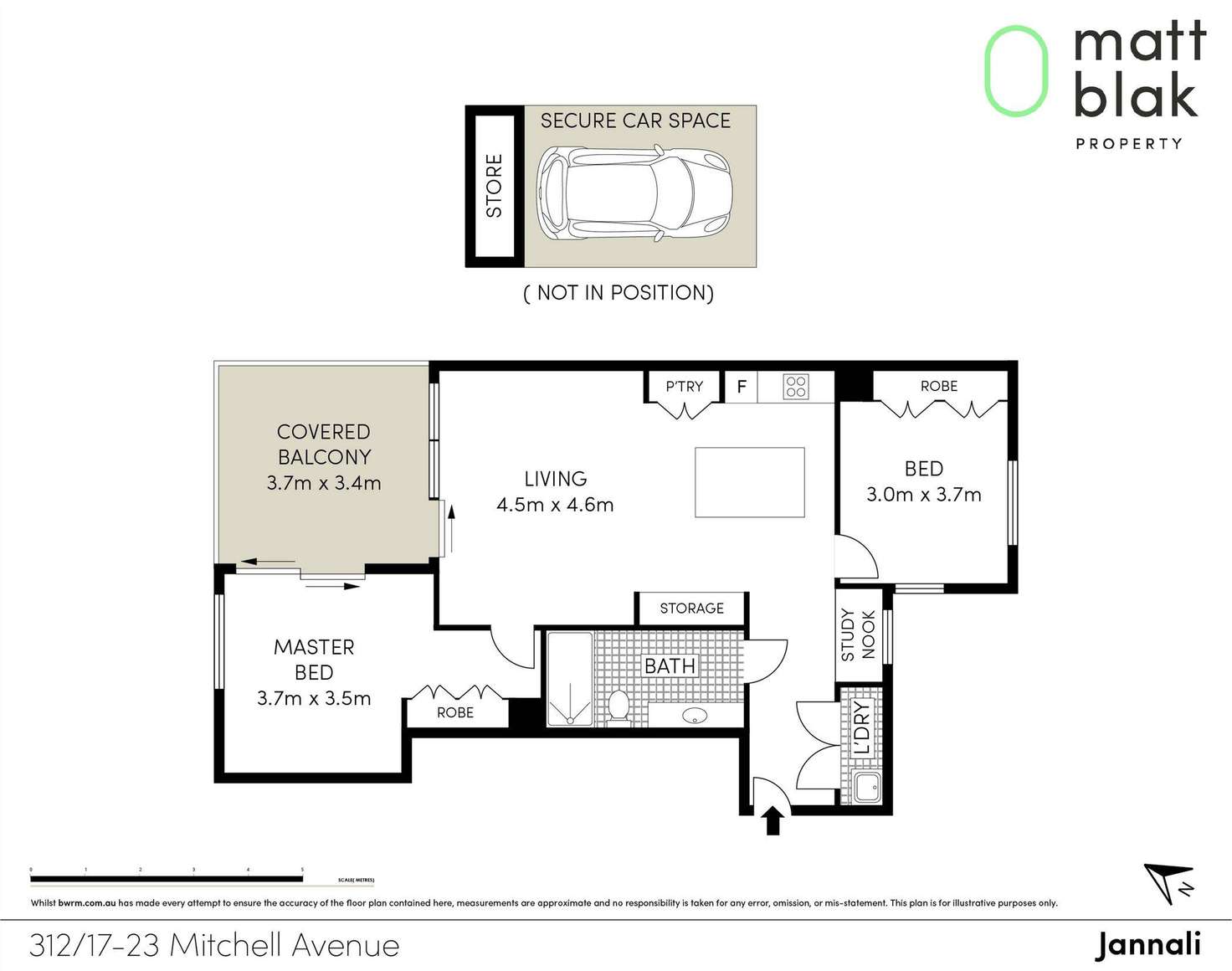 Floorplan of Homely apartment listing, 312/17 Mitchell Road, Jannali NSW 2226