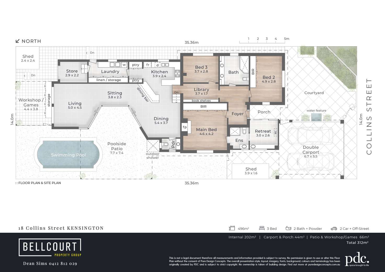 Floorplan of Homely house listing, 18 Collins Street, Kensington WA 6151